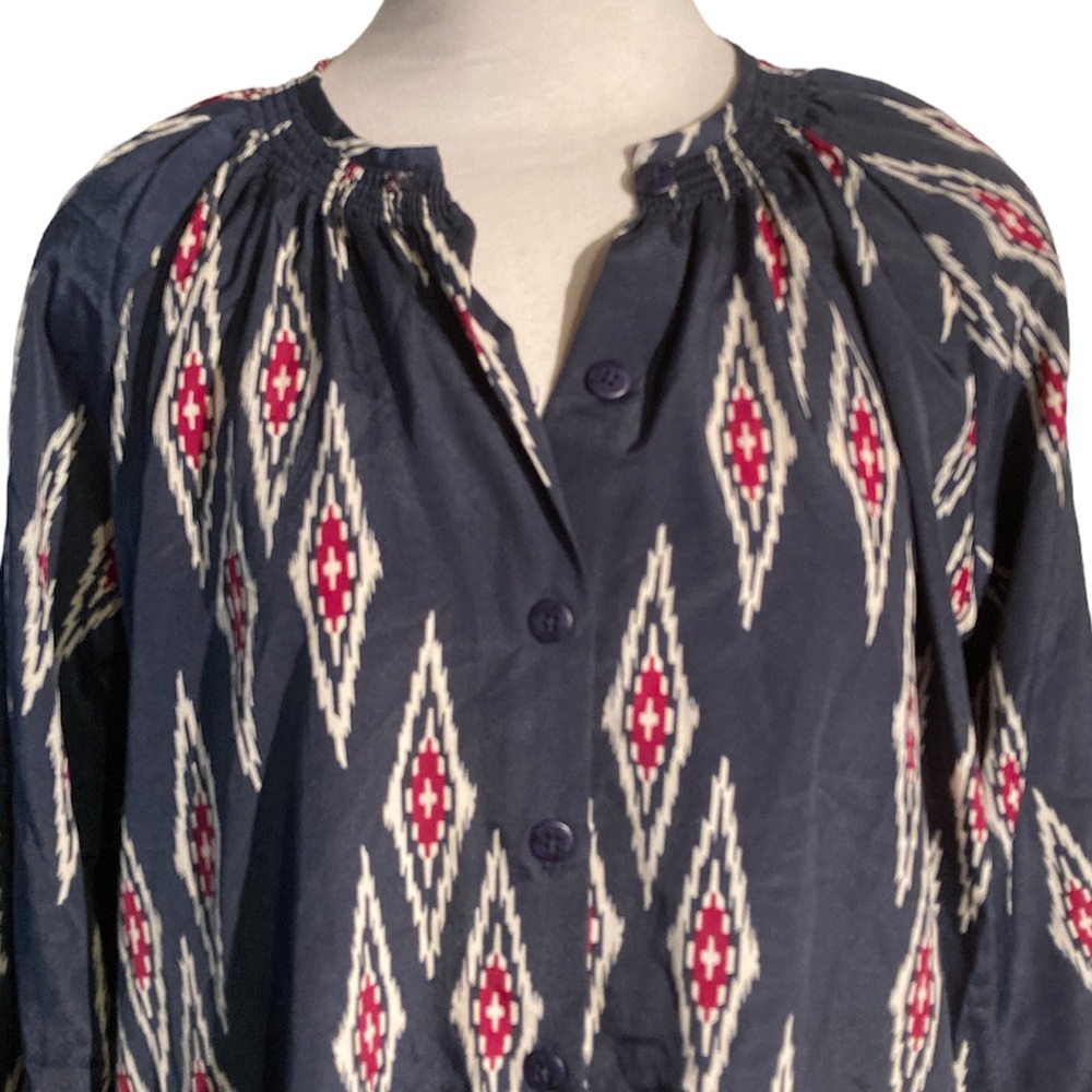 Tucker For Target Aztec Print Button Down Shirt D… - image 2